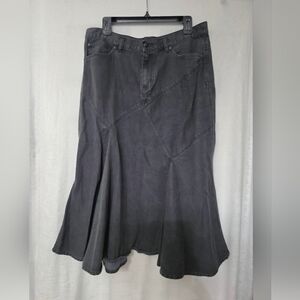 RALPH LAUREN ♥️ Black Denim Skirt SIZE 12